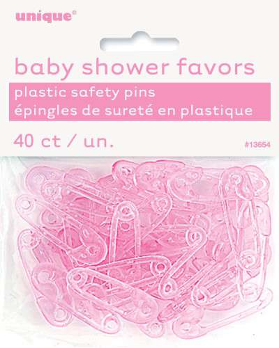 Pink Baby Safety Pins - Click Image to Close